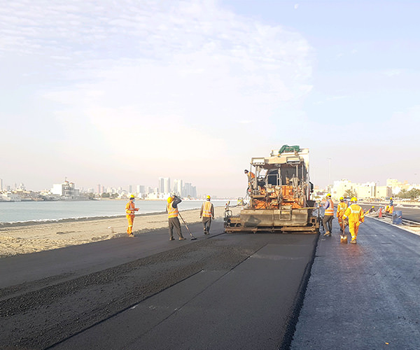 Construction of a highway